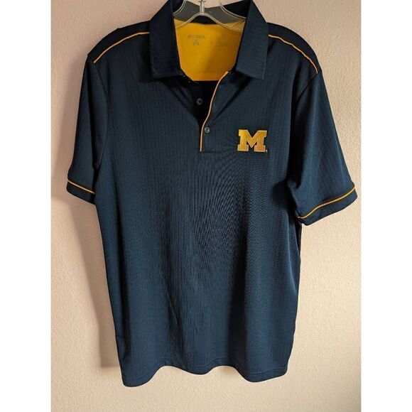 Antigua men's Michigan size medium polo shirt - Picture 1 of 4